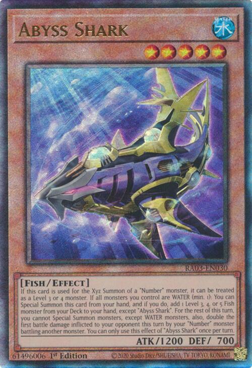 Abyss Shark (PUR) RA03-EN030 card from Quarter Century Bonanza