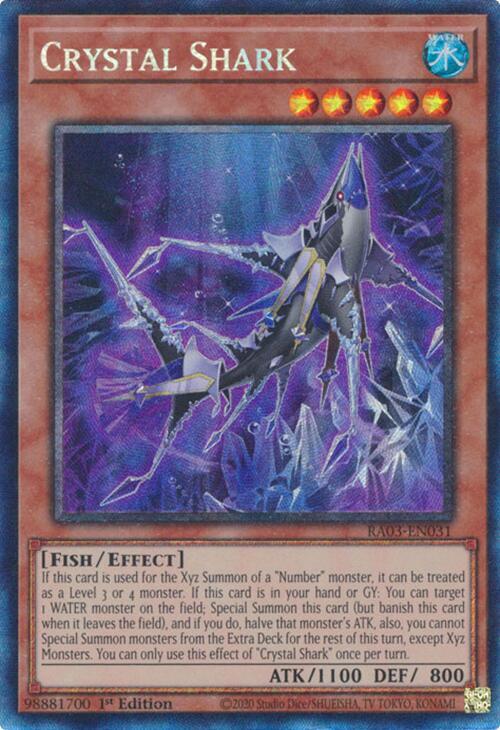 Crystal Shark (PCR) RA03-EN031 card from Quarter Century Bonanza
