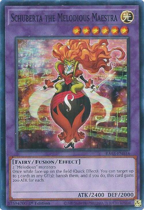 Schuberta the Melodious Maestra RA03-EN034 card from Quarter Century Bonanza