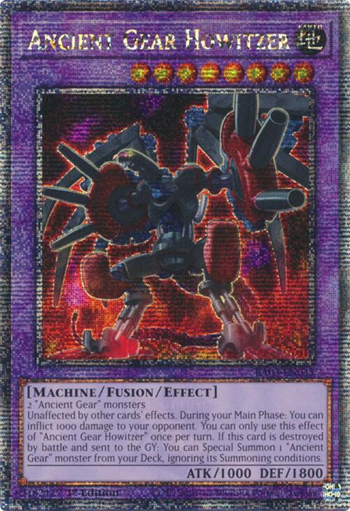 Ancient Gear Howitzer (Quarter Century Secret Rare) RA03-EN035 card from Quarter Century Bonanza
