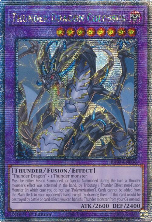 Thunder Dragon Colossus (Quarter Century Secret Rare) RA03-EN036 card from Quarter Century Bonanza