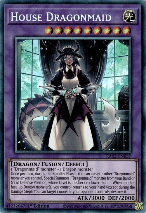House Dragonmaid (PCR) RA03-EN037 card from Quarter Century Bonanza