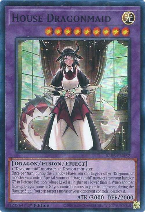 House Dragonmaid RA03-EN037 card from Quarter Century Bonanza