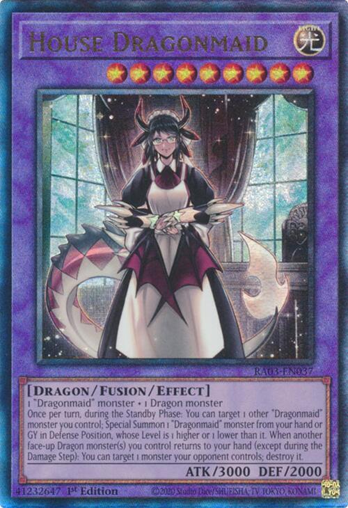 House Dragonmaid (PUR) RA03-EN037 card from Quarter Century Bonanza