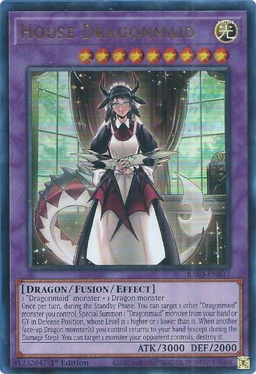 House Dragonmaid (UR) RA03-EN037 card from Quarter Century Bonanza
