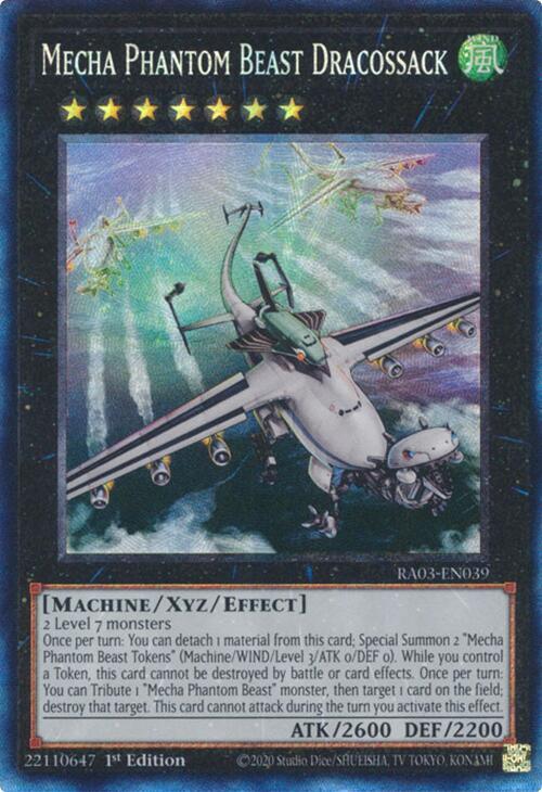 Mecha Phantom Beast Dracossack (PCR) RA03-EN039 card from Quarter Century Bonanza