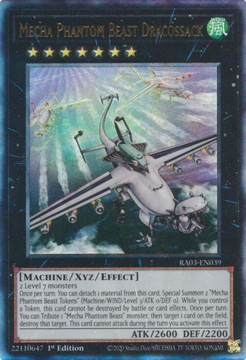 Mecha Phantom Beast Dracossack (PUR) RA03-EN039 card from Quarter Century Bonanza
