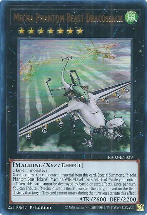 Mecha Phantom Beast Dracossack (UR) RA03-EN039 card from Quarter Century Bonanza