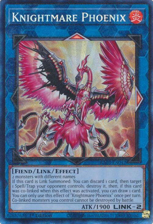Knightmare Phoenix (PCR) RA03-EN042 card from Quarter Century Bonanza