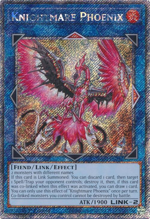 Knightmare Phoenix (Platinum Secret Rare) RA03-EN042 card from Quarter Century Bonanza