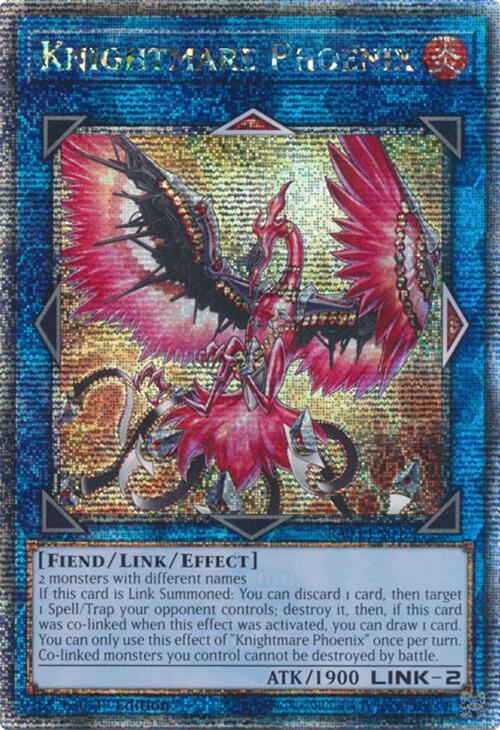 Knightmare Phoenix (Quarter Century Secret Rare) RA03-EN042 card from Quarter Century Bonanza