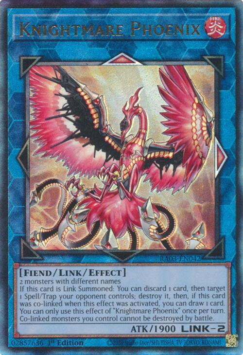 Knightmare Phoenix (PUR) RA03-EN042 card from Quarter Century Bonanza