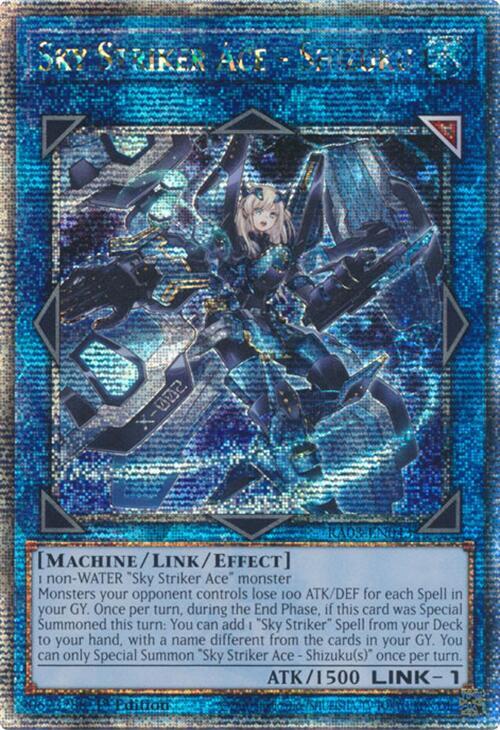 Sky Striker Ace - Shizuku (Quarter Century Secret Rare) RA03-EN043 card from Quarter Century Bonanza