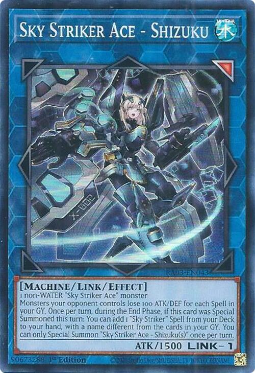 Sky Striker Ace - Shizuku RA03-EN043 card from Quarter Century Bonanza