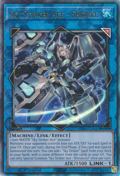 Sky Striker Ace - Shizuku (PUR) RA03-EN043 card from Quarter Century Bonanza