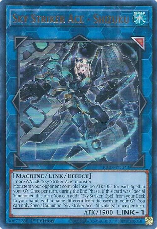 Sky Striker Ace - Shizuku (UR) RA03-EN043 card from Quarter Century Bonanza