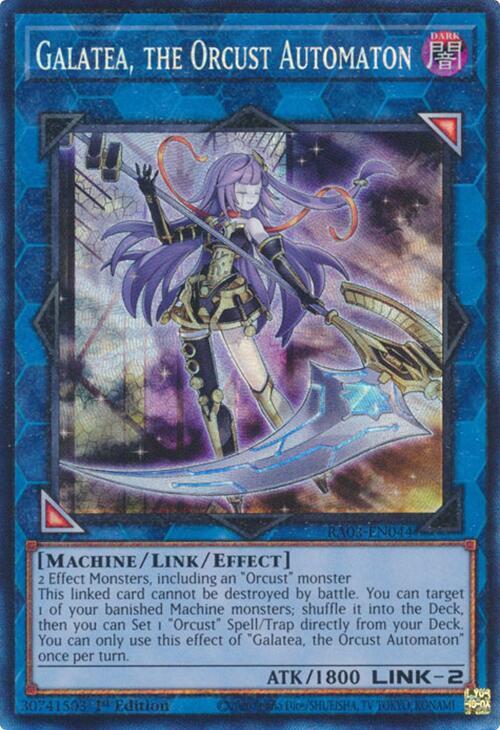 Galatea, the Orcust Automaton (PCR) RA03-EN044 card from Quarter Century Bonanza