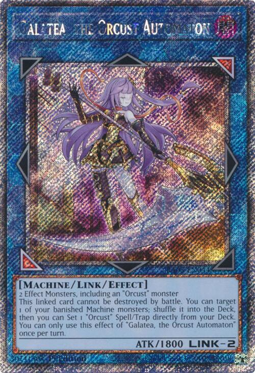 Galatea, the Orcust Automaton (Platinum Secret Rare) RA03-EN044 card from Quarter Century Bonanza