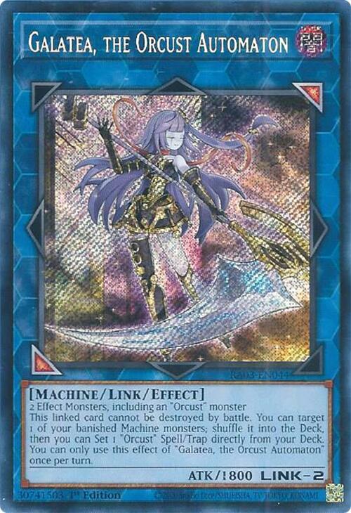Galatea, the Orcust Automaton (Secret Rare) RA03-EN044 card from Quarter Century Bonanza