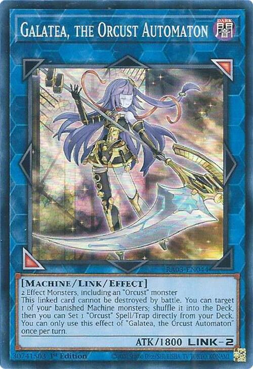 Galatea, the Orcust Automaton RA03-EN044 card from Quarter Century Bonanza