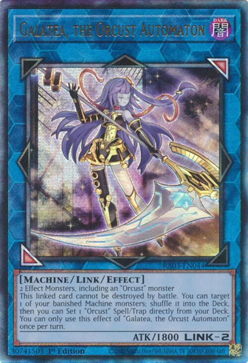 Galatea, the Orcust Automaton (PUR) RA03-EN044 card from Quarter Century Bonanza