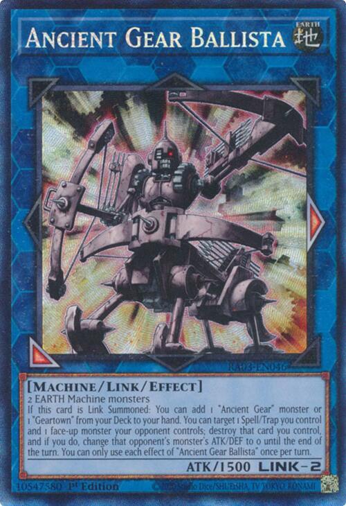 Ancient Gear Ballista (PCR) RA03-EN046 card from Quarter Century Bonanza