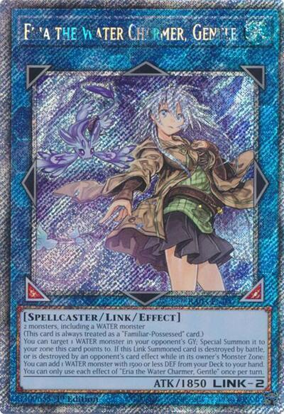 Eria the Water Charmer, Gentle (Platinum Secret Rare) RA03-EN047 card from Quarter Century Bonanza