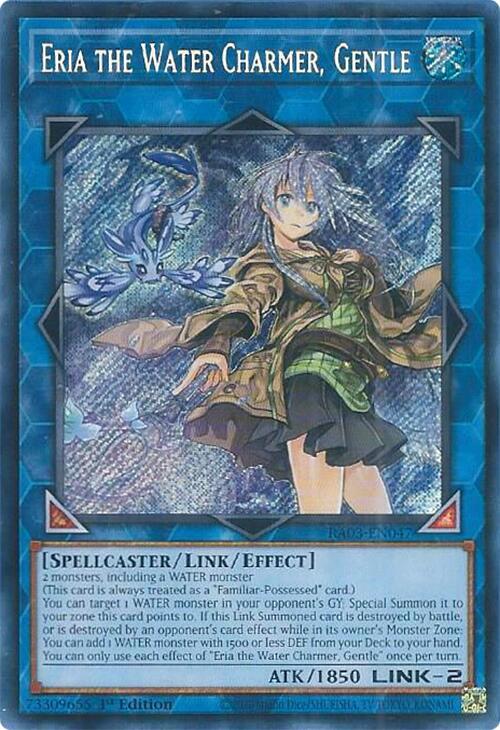 Eria the Water Charmer, Gentle (Secret Rare) RA03-EN047 card from Quarter Century Bonanza