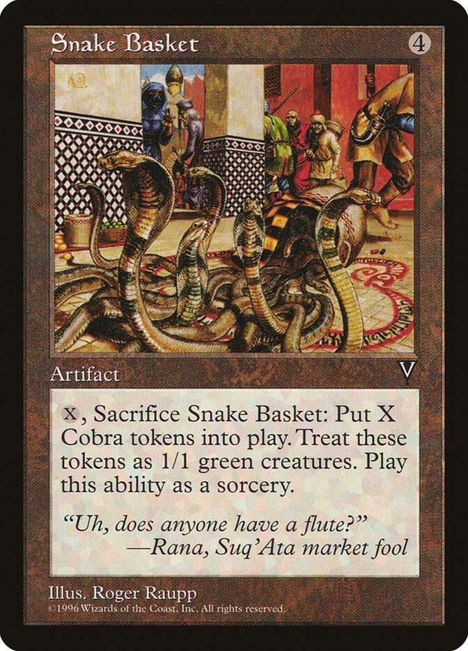 Snake Basket card from Visions