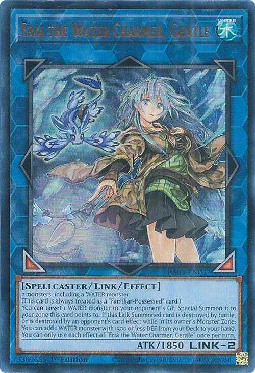Eria the Water Charmer, Gentle (UR) RA03-EN047 card from Quarter Century Bonanza