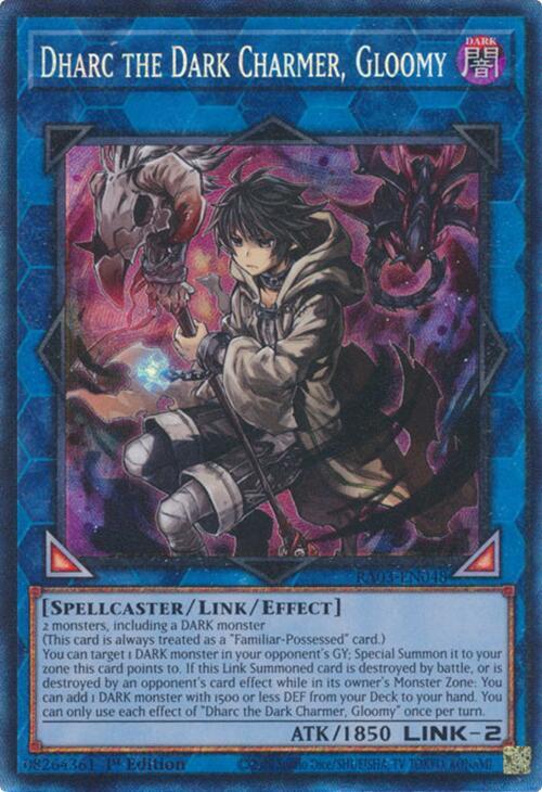 Dharc the Dark Charmer, Gloomy (PCR) RA03-EN048 card from Quarter Century Bonanza