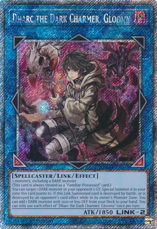 Dharc the Dark Charmer, Gloomy (Platinum Secret Rare) RA03-EN048 card from Quarter Century Bonanza