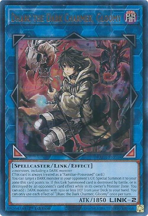 Dharc the Dark Charmer, Gloomy (UR) RA03-EN048 card from Quarter Century Bonanza