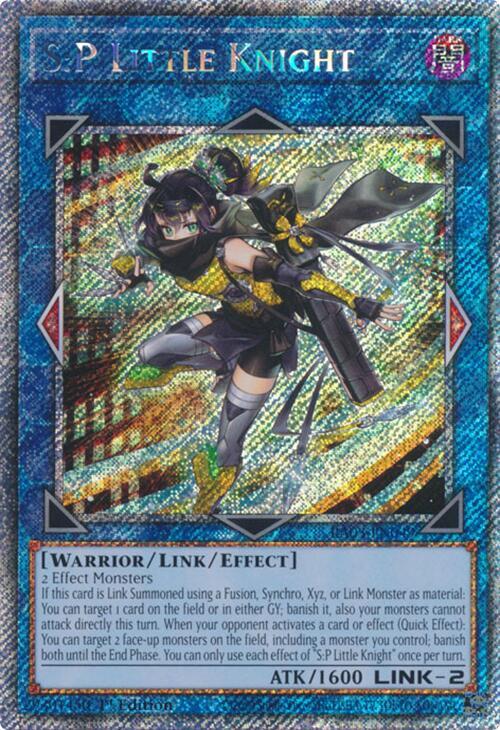 S:P Little Knight (Platinum Secret Rare) RA03-EN049 card from Quarter Century Bonanza