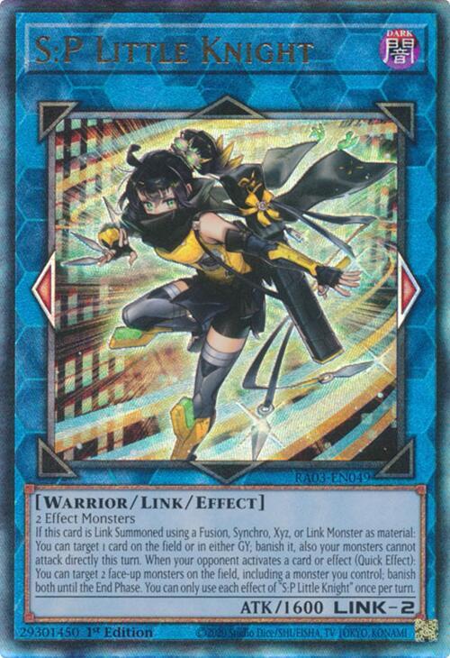 S:P Little Knight (PUR) RA03-EN049 card from Quarter Century Bonanza