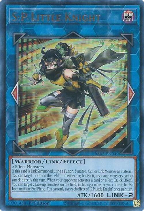 S:P Little Knight (UR) RA03-EN049 card from Quarter Century Bonanza