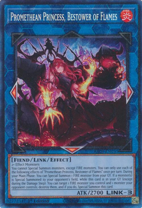 Promethean Princess, Bestower of Flames (PCR) RA03-EN050 card from Quarter Century Bonanza