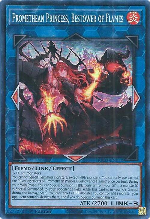 Promethean Princess, Bestower of Flames RA03-EN050 card from Quarter Century Bonanza