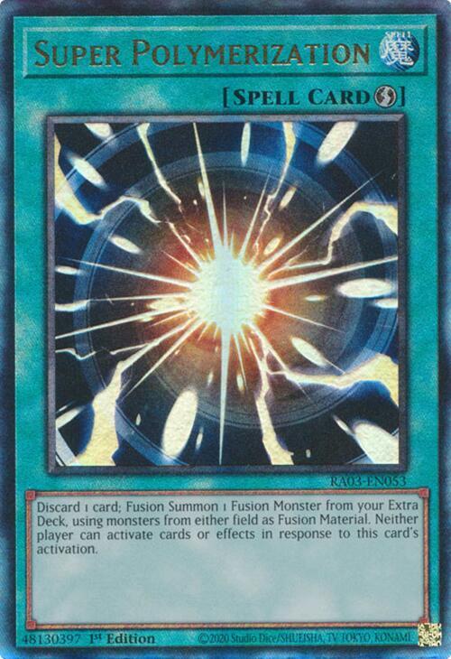 Super Polymerization (PUR) RA03-EN053 card from Quarter Century Bonanza