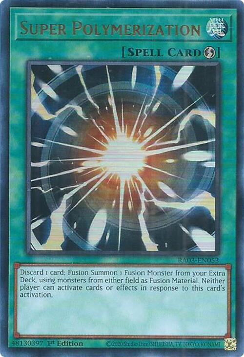 Super Polymerization (UR) RA03-EN053 card from Quarter Century Bonanza