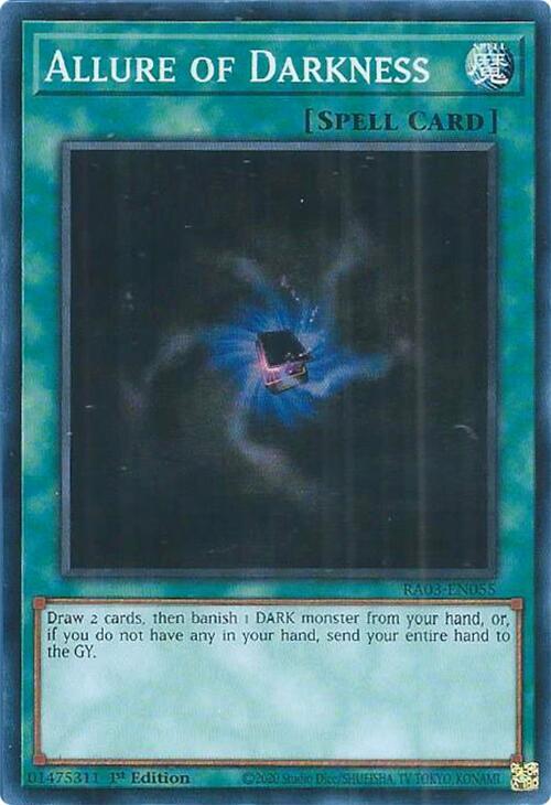 Allure of Darkness RA03-EN055 card from Quarter Century Bonanza