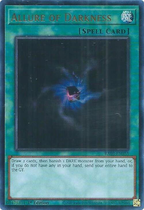 Allure of Darkness (UR) RA03-EN055 card from Quarter Century Bonanza