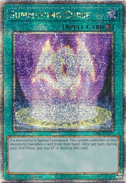 Summoning Curse (Quarter Century Secret Rare) RA03-EN057 card from Quarter Century Bonanza