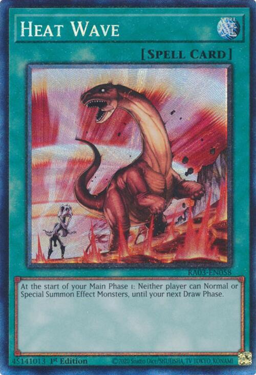 Heat Wave (PCR) RA03-EN058 card from Quarter Century Bonanza