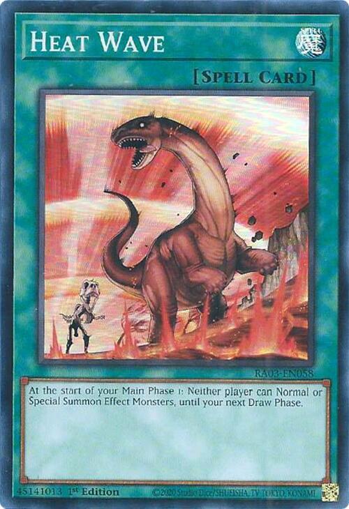 Heat Wave RA03-EN058 card from Quarter Century Bonanza