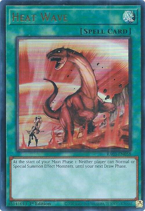 Heat Wave (UR) RA03-EN058 card from Quarter Century Bonanza