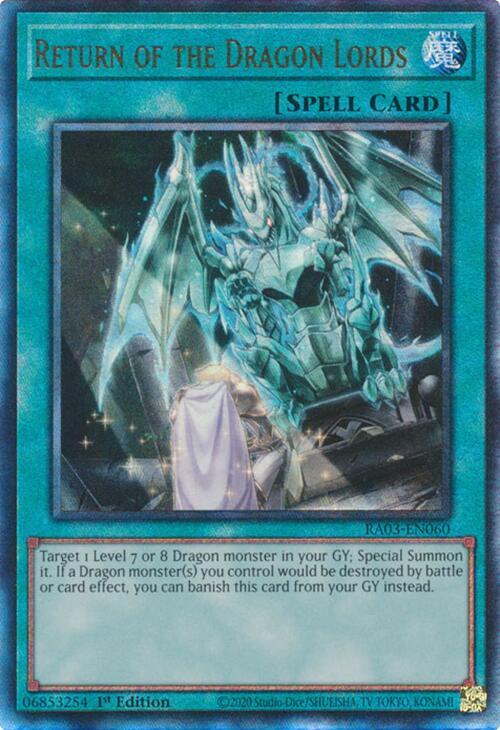 Return of the Dragon Lords (PUR) RA03-EN060 card from Quarter Century Bonanza
