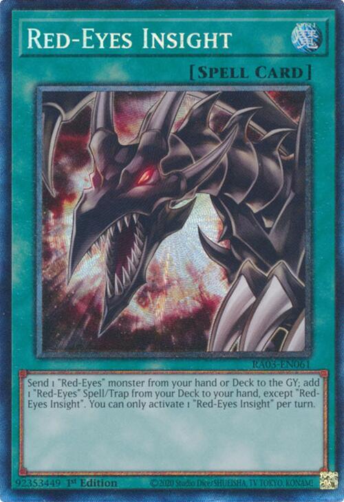 Red-Eyes Insight (PCR) RA03-EN061 card from Quarter Century Bonanza