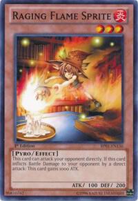 Raging Flame Sprite BP01-EN136 card from Battle Pack: Epic Dawn
