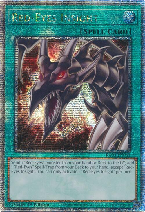 Red-Eyes Insight (Quarter Century Secret Rare) RA03-EN061 card from Quarter Century Bonanza